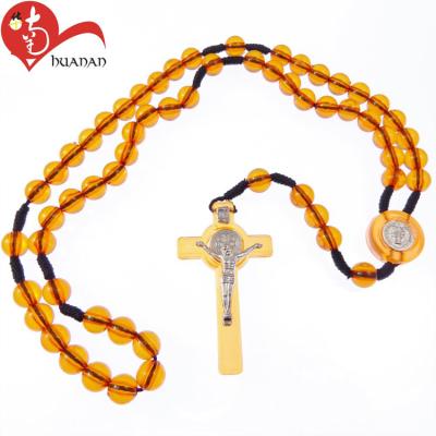 China Free Sample Wooden Rosaries Religious Wooden Rosary Necklace for sale