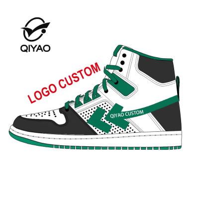 China Fashion Trend Logo Brand Basketball AJ 1 Retro Custom OG Chicago AJ 1 Basketball Sneakers Genuine Leather Basketball Shoes for sale