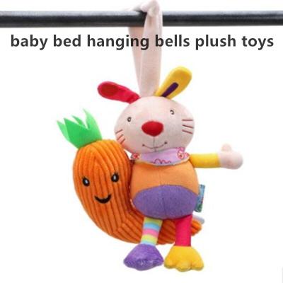 China Baby Walking Protect Pillow Baby Rattle Set Plush Toy Soft Hanging Head Bells Ring On Car Seat Crib Bed Crinkles Squeaky Study With Teethers Stuffed Animal for sale