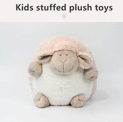 China Baby Walking Protect Head Pillow Apricot Lamb Toys Plush Lamb Stuffed Sheep Stuffed Fuzzy Baby Lamb Perfect for Girls Boys Newborn Baby for sale