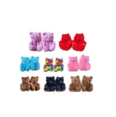 China Wholesale Hot Sale Factory Price Plush Teddy Bear Slippers Plush Toys For Valentine's Day Gift for sale