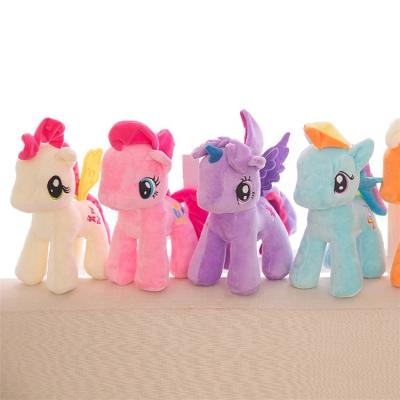 China Baby Accompany Direct Cartoon Unicorn Plush Toy Rainbow Pony Toy Kawaii Toy For Children Gift for sale