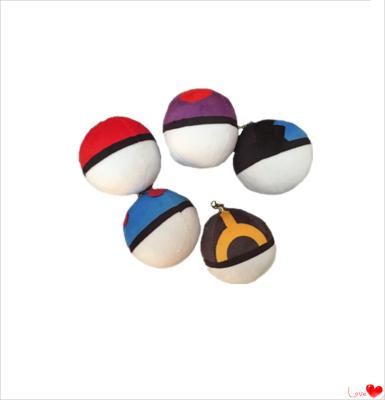 China Cheap Wholesale Custom Design Pokeball Artificia Plush Pokemon Key Chain for sale