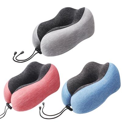 China Anti-Pull Memory Foaming Pillow Ice Silk Fabric U-Neck Recliner Suitable For Travel And Office Sleeping for sale