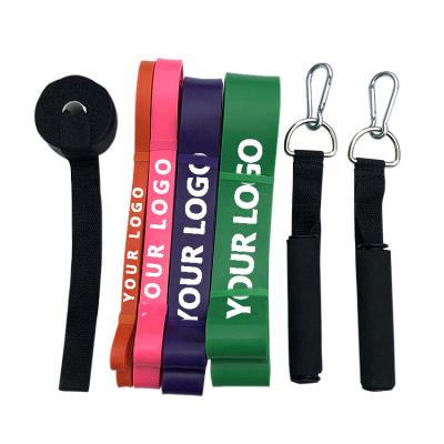 China Wholesale OEM Mini Latex Workout Bands Customized Stretch Bands Customized Logo Booty Band Hip Bands for sale