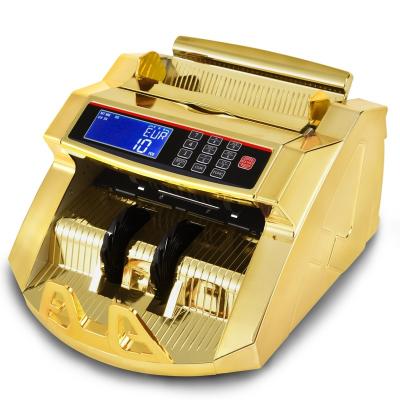 China Gold Plated LCD UV Screen MG IR FJ2819 Money Detector UV&MG Gold Cash Counting Machine for sale