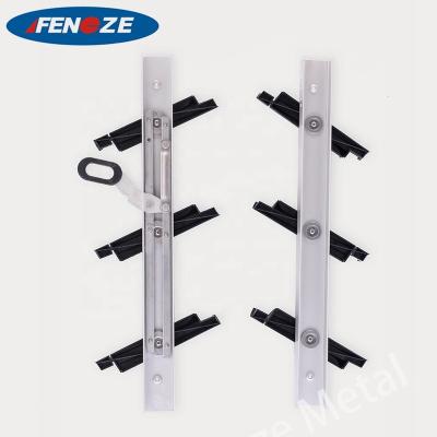 China Shutter Bracket C22 Jalousie Shutter Handle Bronze Wrought Profile Canopy Aluminum Plastic Frame for sale