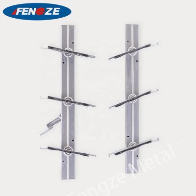 China A5 6inch Folding Screen Stained Glass Screen Bracket Iron Canopy Silver Cut Steel Window Frame for sale