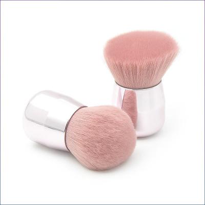 China Washable New Base Loose Powder Large Handle High Gloss Portable Short Head Mushroom Single Makeup Brush for sale