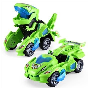 China Small led light electric automatic transformation tank 788 children car toy dinosaurs for sale