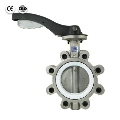 China DN40-250 Butterfly Valve SS304 SS316 General Bundor Stainless Steel Lug Type Butterfly Valve for sale