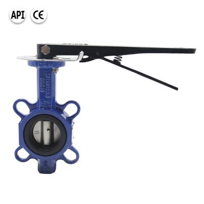 China General Bundor DN50-200 150LB Wafer Butterfly Valve With Handle Operation Manufacturer for sale