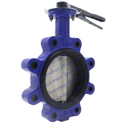 China CAD General Bundor Class150 Corrosion Resistant Hook Type DN150 Wafer Butterfly Valve Drawings for sale