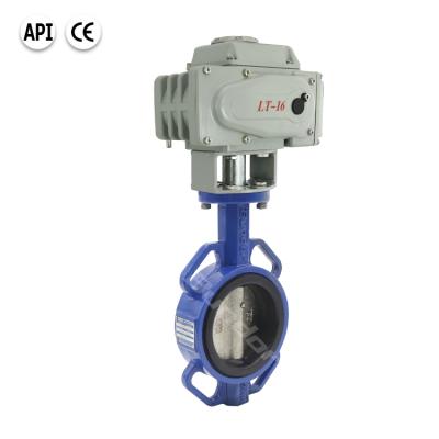 China General Bundor ANSI DIN JIS ISO PN16 DN50-1200 Wafer Electric Actuated Butterfly Valve for sale