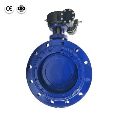 China General Bundor PN16/WCB Ductile Iron Flanged Double Eccentric Butterfly Valve for sale