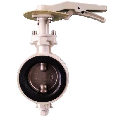 China General Bundor 4inch PN10/16 Wafer Aluminum Alloy Manual Butterfly Valve for sale