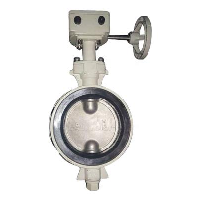 China High Efficiency Bundor DN50-DN300 PN10/16 Industry Aluminum Worm Gear Butterfly Valve for sale