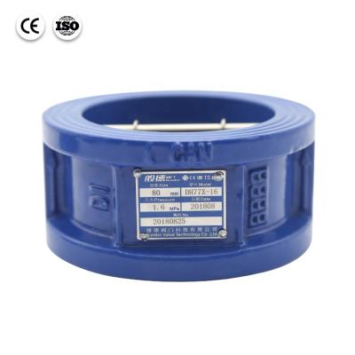 China Bundor 4 Inch PN16 Wafer Check Valve Cast Iron Easy Installation Check Valve for sale