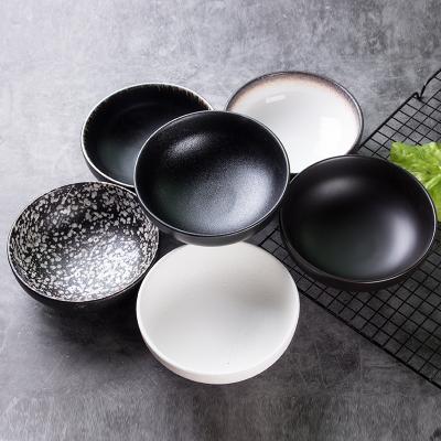 China Durable Porcelain Factory Black Glazed Ceramic Dinnerware Home/Restaurant/Hotel Round 6