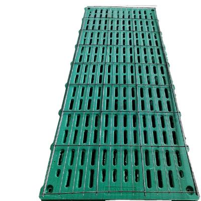 China Easily Assembled Other Animal Husbandry Equipment Plastic Piglet Feeder Floor Composite Fiber Floor Mats Mold Slats Pig Flooring System For Sale for sale