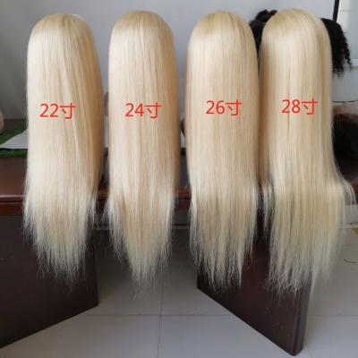 China Hd Silky Straight Brazilian Hair Lace Frontal Wigs Lace Front Human Hair Wigs Blonde Colored Wig With Baby Hair for sale