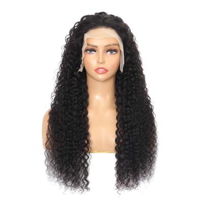 China Wholesale Water Wave Brazilian Glueless Transparent Lace Deep Wave 13x4 Lace Front Human Hair Lace Front Wigs Hd for sale