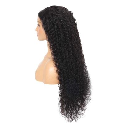 China Hd 13x6 Curly Lace Wig Hair Vendors Wholesale Wigs Water Wave Brazilian Lace Frontal Hair Band 100% Wig for sale