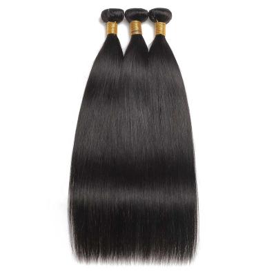 China 10A 8-30 Inch Straight Unprocessed 100%Cuticle Natural Color Straight Aligned Brazilian Virgin Human Hair Bundles for sale