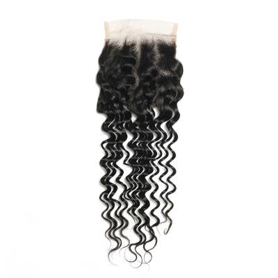 China Deep Wave Deep Wave Bundles With Pre Pluck 7x7 4x4 2x6 5x5 Hd Hair Closure for sale