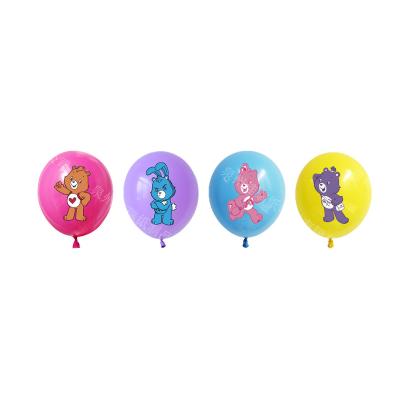 China Beauty Decorations Care Bear Latex Balloon Party Decoration 12 Inch Baby Care Bear Balloons Decoration Set for sale