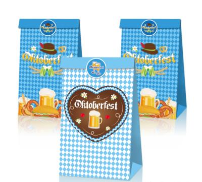 China 12Pcs Oktoberfest Candy Party Favor Paper Bags With Stickers Oktoberfest Paper Treat Goodies Gift Bags For Oktoberfest Party Supplies for sale