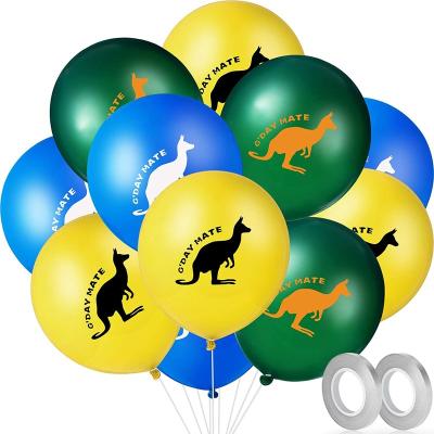 China Beauty Decorations 12 Inch Latex Balloon Australia Day Party Supplies 36PCS Festival Balloon Package Decors for sale