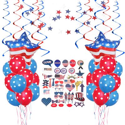 China American Independence Party Beauty Decorations 4th of July Decor Day Supplies Patriotic Decoration for sale