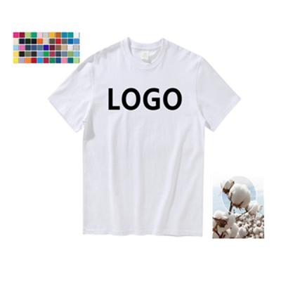 China Anti-Wrinkle Wholesale Blank 100% Cotton O-Neck T-shirt Customize Printing LOGO Custom Printing T-shirts for sale