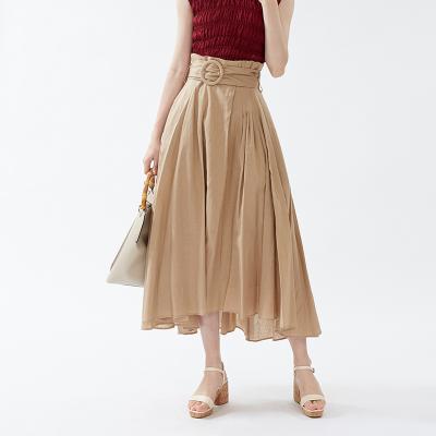 China Factory Breathable Spring Recommend Belt Casual Elegant A-Line Decoration Girl's Asymmetric Skirt for sale