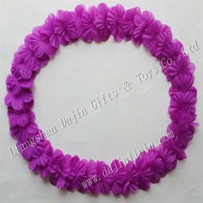 China Environmental Hawaiian Party Decoration Luau Party Decoration Flower Garland With Neon Color for sale