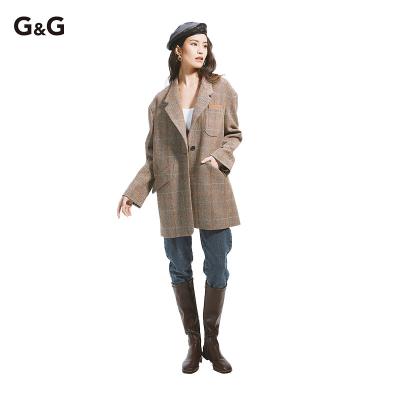 China Hot Selling Anti-wrinkle Winter Products Elegant Women's Trench Coat Women's 100% WOOL Long Coat for sale