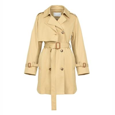 China fashion new anti-wrinkle trench coat chic winter short overcoat wholesale fashion anorak cotton coat for sale