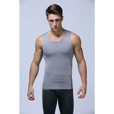 China High Quality Gym Compressed Vest Fitness Single Vest Tank Top Men Invest For Men Customized White Tank Tops for sale