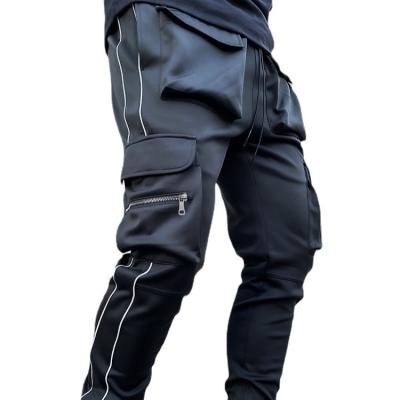 China 2021Newest Design Pants Hip Hop Style Fashion Cargo Pockets Men'S Breathable Street Use Casual Pants for sale