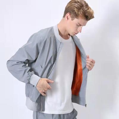 China New 2021 Fashionable Waterproof Long Sleeve Reflective Cotton Coats Fashion Plus Size Mens Bomber Jackets for sale