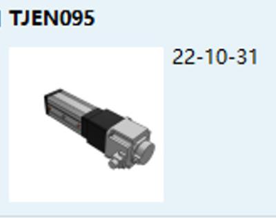 China TJEN095 servo electric cylinder Linear / Foldback Programmable zu verkaufen