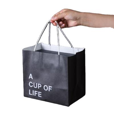 China Handmade Popular Design Shopping Paper Bag With Customer Logo for sale