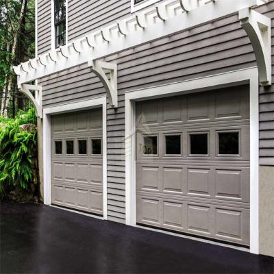 China Waterproof Automatic Garage Door European Sectional Garage Doors Folding For Residential Door Garage for sale