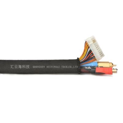 China Customized multicolor ftth protecion pre insulated cable lugs neopren braided sleeve cable cable management sleeve for sale