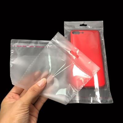 China Hot sale disposable opp matte frosted bags cheap opp bags adhesive opp header bags for phone wholesale for sale