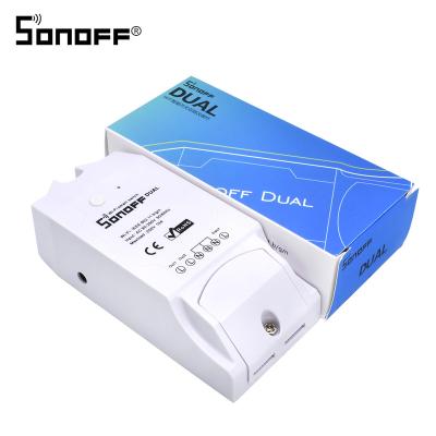 China SONOFF Flame Retardant ABS Dual WIFI Switch Relay Module 10A 220V DIY Wi-Fi Wireless Timing For Smart Home for sale