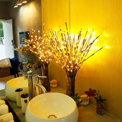 China 20 LED Willow Tree Branch Lamp Christmas Floral Decoration Holiday Light Lighting for sale