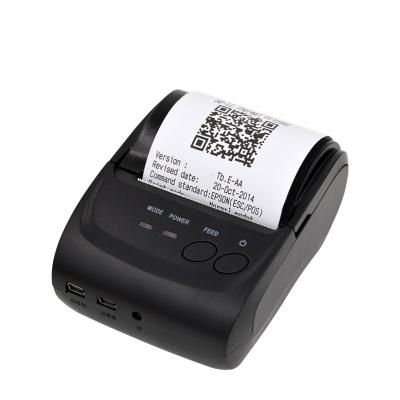 China 58mm black and white handheld mobile wireless mini android&ios thermal printer support phone and tablet printer for sale