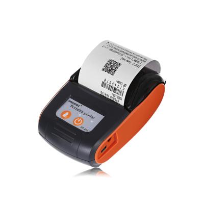 China 58mm black and white portable mini thermal printer with battery Goojprt pt-210 barcode printers for sale